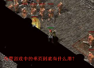 ������Ϸ�е���ҳ������ʲô�ã�