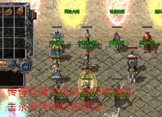 ˽߼װֻͨɱBOSS