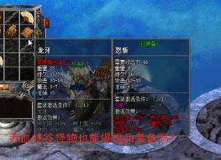 赤血峡谷怪物也能爆极品装备吗? 赤血峡谷怪物也能爆极品装备吗?