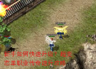 新手如何快速升级?超变态单职业传奇速升攻略 新手如何快速升级?超变态单职业传奇速升攻略
