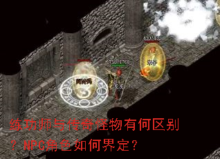 练功师与传奇怪物有何区别?NPC角色如何界定? 练功师与传奇怪物有何区别?NPC角色如何界定?