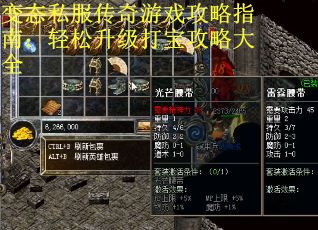 变态私服传奇游戏攻略指南：轻松升级打宝攻略大全