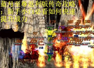 蓝月至尊返利版传奇攻略：新手小白必看如何快速提升战力