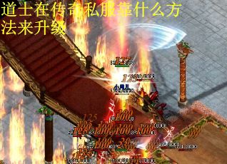 道士在传奇私服靠什么方法来升级