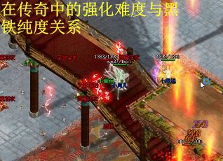 在传奇中的强化难度与黑铁纯度关系