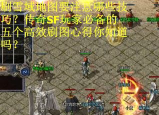 刷雪域地图要注意哪些技巧？传奇SF玩家必备的五个高效刷图心得你知道吗？