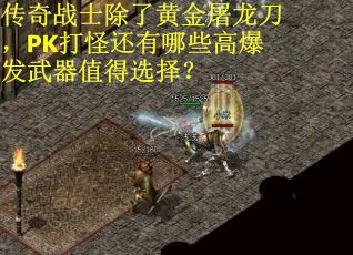 传奇战士除了黄金屠龙刀，PK打怪还有哪些高爆发武器值得选择？